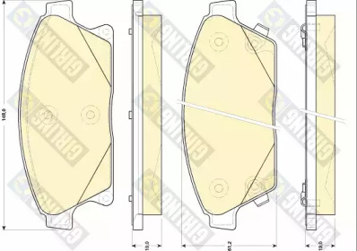 Комплект тормозных колодок 6118479 GIRLING