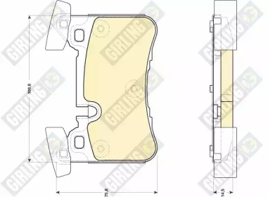 Комплект тормозных колодок 6118569 GIRLING