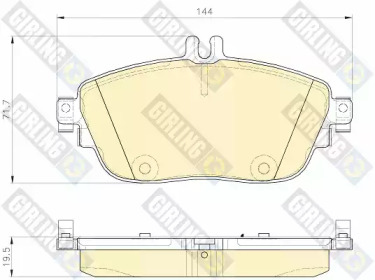 Комплект тормозных колодок 6119321 GIRLING