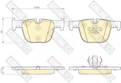 Комплект тормозных колодок 6119372 GIRLING
