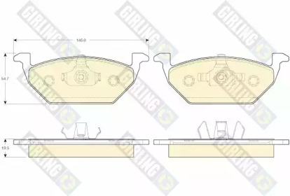 Комплект тормозных колодок 6119842 GIRLING
