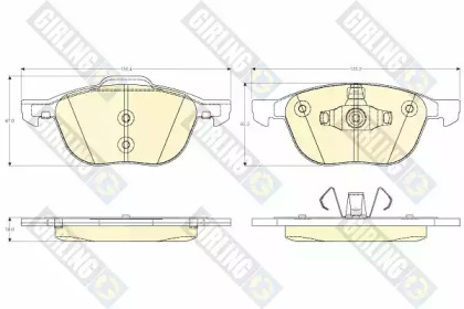 Комплект тормозных колодок 6120112 GIRLING