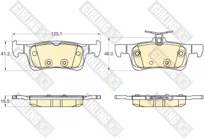Комплект тормозных колодок 6120372 GIRLING