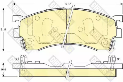 Комплект тормозных колодок 6131929 GIRLING