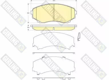 Комплект тормозных колодок 6133269 GIRLING