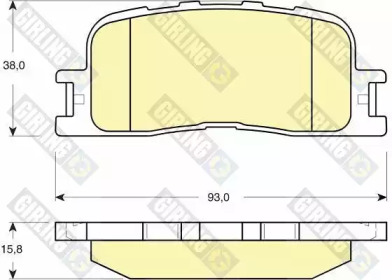 Комплект тормозных колодок 6133749 GIRLING
