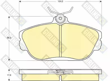 Комплект тормозных колодок 6140331 GIRLING