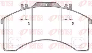 Комплект тормозных колодок JCA497.00 KAWE