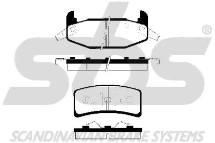 Комплект тормозных колодок 1501229212 sbs