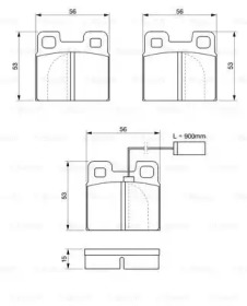 Комплект тормозных колодок 0 986 424 049 BOSCH