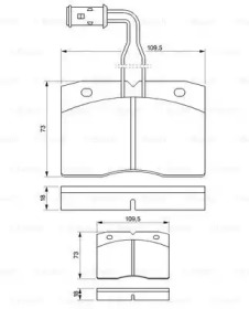 Комплект тормозных колодок 0 986 424 145 BOSCH