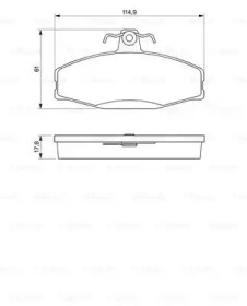 Комплект тормозных колодок 0 986 424 373 BOSCH