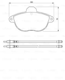 Комплект тормозных колодок 0 986 424 473 BOSCH