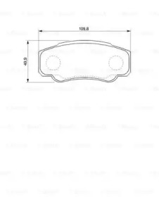 Комплект тормозных колодок 0 986 424 704 BOSCH