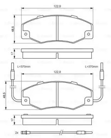 Комплект тормозных колодок 0 986 460 953 BOSCH