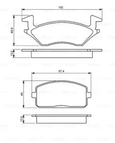 Комплект тормозных колодок 0 986 460 985 BOSCH