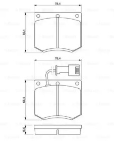 Комплект тормозных колодок 0 986 467 930 BOSCH