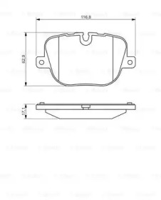 Комплект тормозных колодок 0 986 494 409 BOSCH