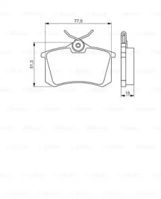 Комплект тормозных колодок 0 986 495 226 BOSCH