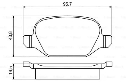 Комплект тормозных колодок 0 986 495 291 BOSCH