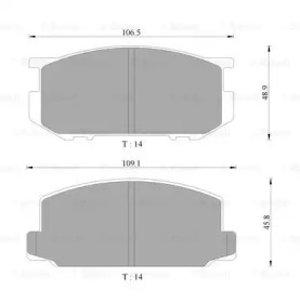 Комплект тормозных колодок 0 986 505 321 BOSCH