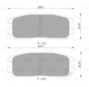 Комплект тормозных колодок 0 986 505 367 BOSCH