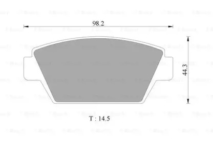 Комплект тормозных колодок 0 986 505 741 BOSCH