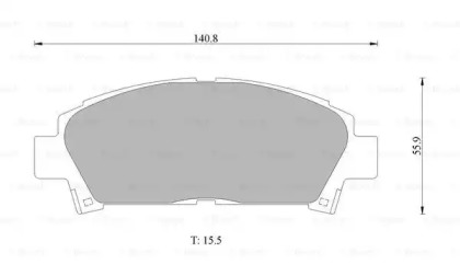 Комплект тормозных колодок 0 986 505 937 BOSCH