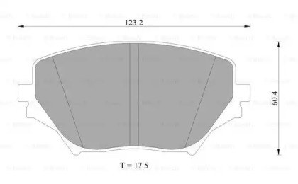 Комплект тормозных колодок 0 986 AB1 006 BOSCH