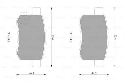 Комплект тормозных колодок 0 986 AB1 058 BOSCH