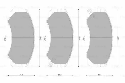 Комплект тормозных колодок 0 986 AB1 948 BOSCH