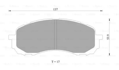 Комплект тормозных колодок 0 986 AB2 293 BOSCH