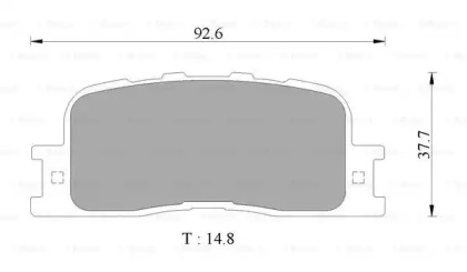 Комплект тормозных колодок 0 986 AB2 774 BOSCH