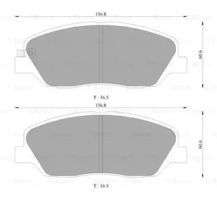 Комплект тормозных колодок 0 986 AB3 118 BOSCH