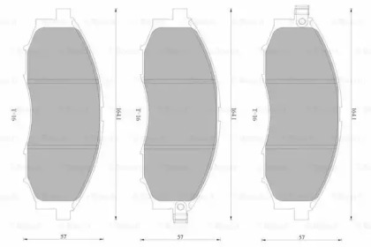 Комплект тормозных колодок 0 986 AB4 589 BOSCH