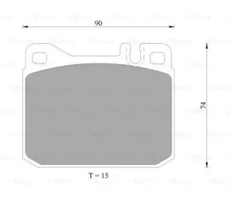 Комплект тормозных колодок 0 986 AB4 988 BOSCH