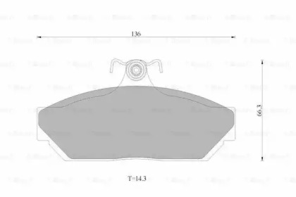 Комплект тормозных колодок 0 986 AB9 010 BOSCH