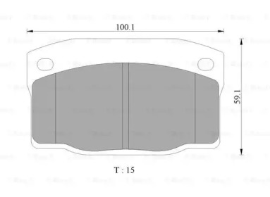 Комплект тормозных колодок 0 986 AB9 035 BOSCH