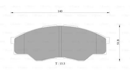 Комплект тормозных колодок 0 986 AB9 376 BOSCH