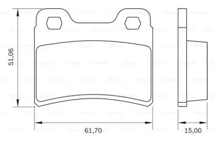 Комплект тормозных колодок 0 986 BB0 047 BOSCH