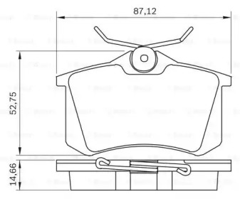 Комплект тормозных колодок 0 986 BB0 290 BOSCH