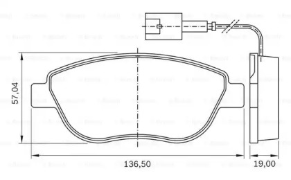 Комплект тормозных колодок 0 986 BB0 517 BOSCH