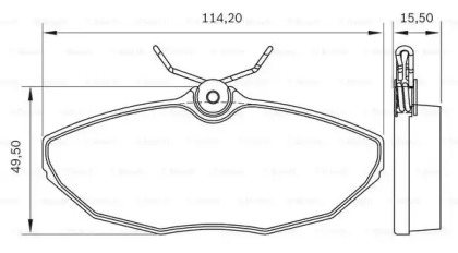 Комплект тормозных колодок 0 986 BB0 730 BOSCH