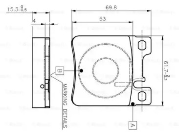 Комплект тормозных колодок 0 986 TB2 022 BOSCH