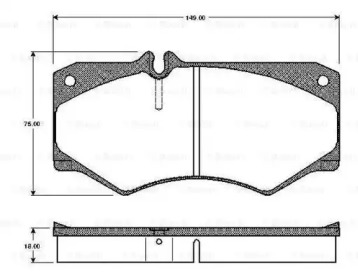 Комплект тормозных колодок 0 986 TB2 058 BOSCH