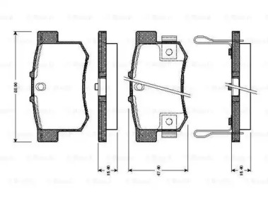 Комплект тормозных колодок 0 986 TB2 180 BOSCH