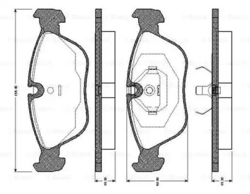 Комплект тормозных колодок 0 986 TB2 248 BOSCH