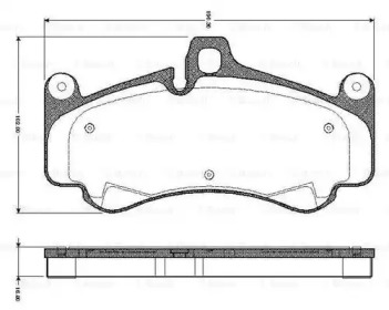 Комплект тормозных колодок 0 986 TB2 872 BOSCH