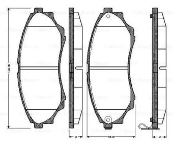 Комплект тормозных колодок 0 986 TB2 925 BOSCH