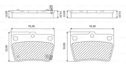 Комплект тормозных колодок F 03B 050 125 BOSCH